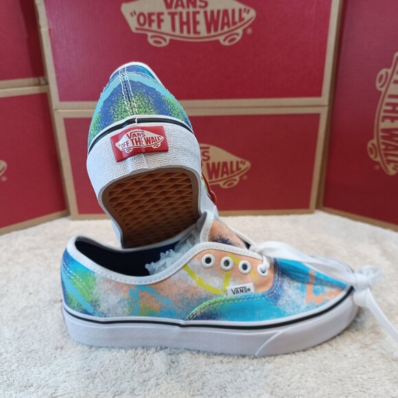 Vans Men's 4.5/Women's 6 Authentic Retro Mart Green/Blue/True White VN0A348A40L - Picture 3 of 12